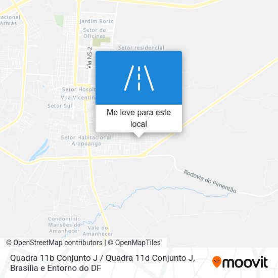 Quadra 11b Conjunto J / Quadra 11d Conjunto J mapa