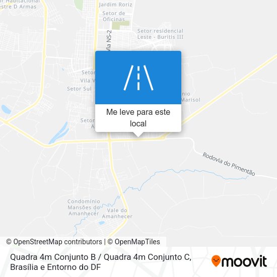 Quadra 4m Conjunto B / Quadra 4m Conjunto C mapa