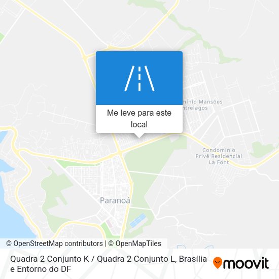 Quadra 2 Conjunto K / Quadra 2 Conjunto L mapa