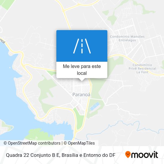 Quadra 22 Conjunto B E mapa