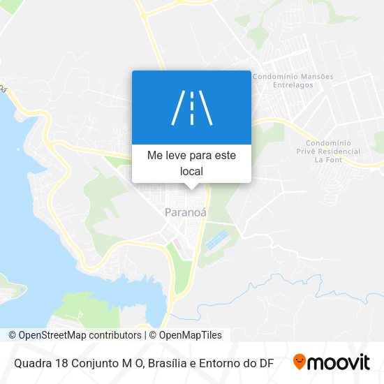 Quadra 18 Conjunto M O mapa