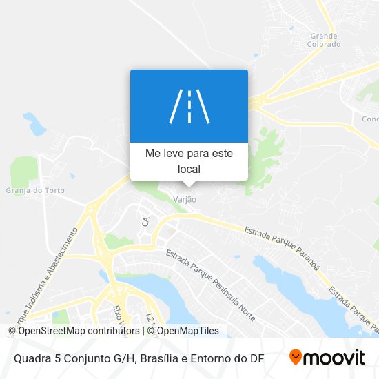 Quadra 5 Conjunto G/H mapa