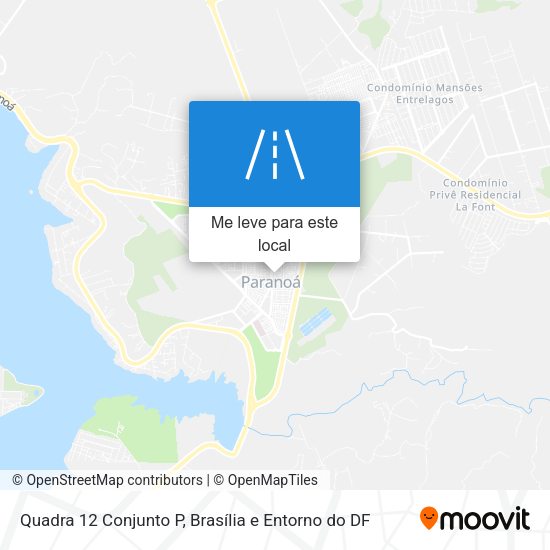 Quadra 12 Conjunto P mapa