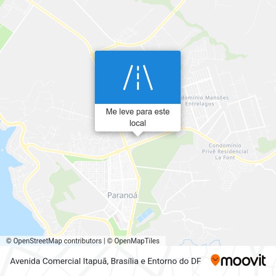 Avenida Comercial Itapuã mapa