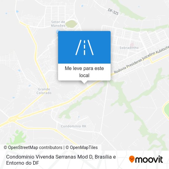Condomínio Vivenda Serranas Mod D mapa