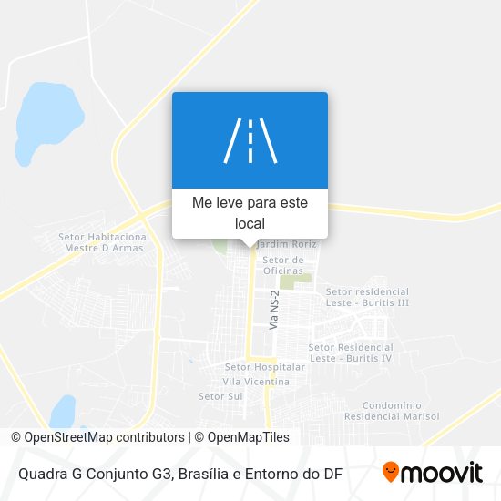 Quadra G Conjunto G3 mapa