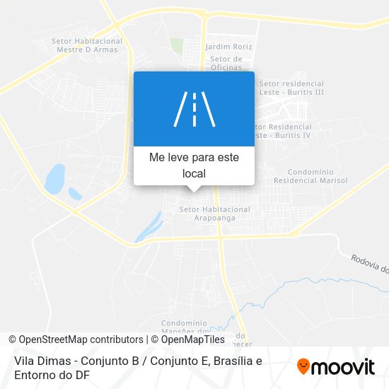 Vila Dimas - Conjunto B / Conjunto E mapa
