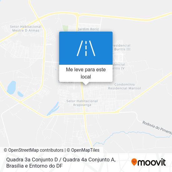 Quadra 3a Conjunto D / Quadra 4a Conjunto A mapa