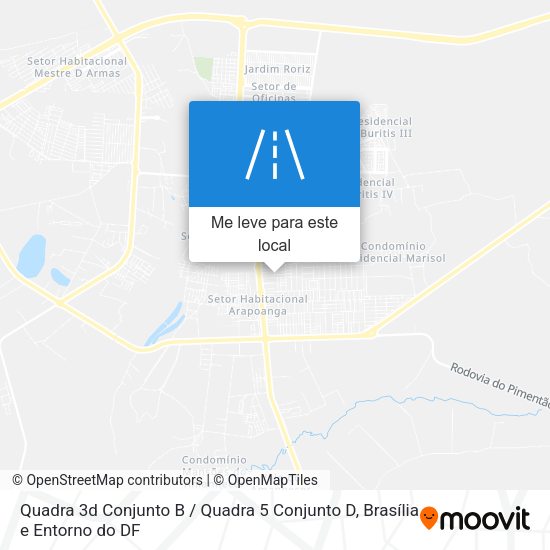 Quadra 3d Conjunto B / Quadra 5 Conjunto D mapa