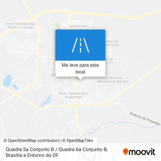 Quadra 5a Conjunto B / Quadra 6a Conjunto B mapa