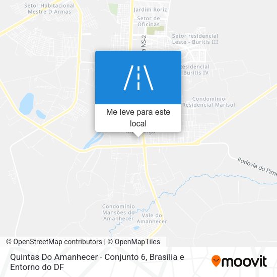 Quintas Do Amanhecer - Conjunto 6 mapa