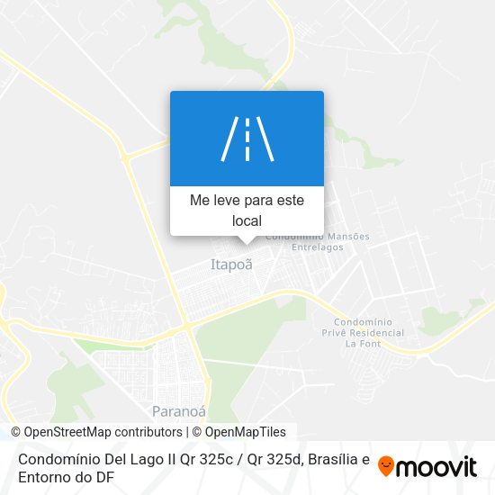 Condomínio Del Lago II Qr 325c / Qr 325d mapa