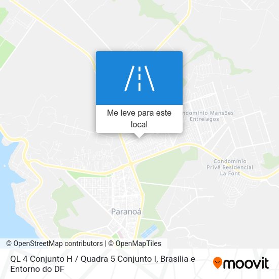 QL 4 Conjunto H / Quadra 5 Conjunto I mapa