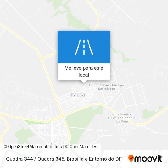Quadra 344 / Quadra 345 mapa