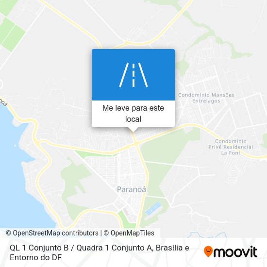 QL 1 Conjunto B / Quadra 1 Conjunto A mapa
