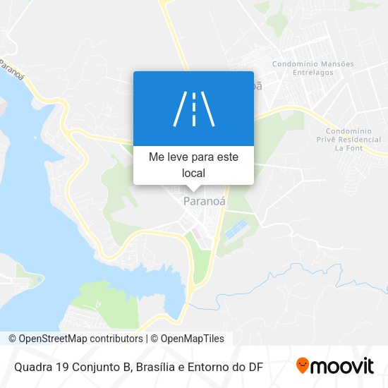 Quadra 19 Conjunto B mapa