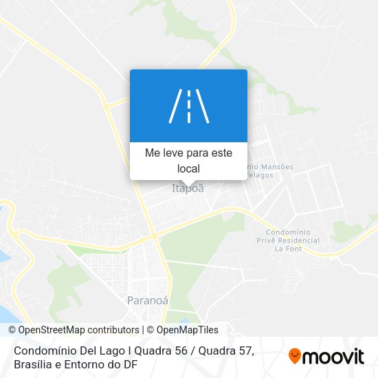 Condomínio Del Lago I Quadra 56 / Quadra 57 mapa