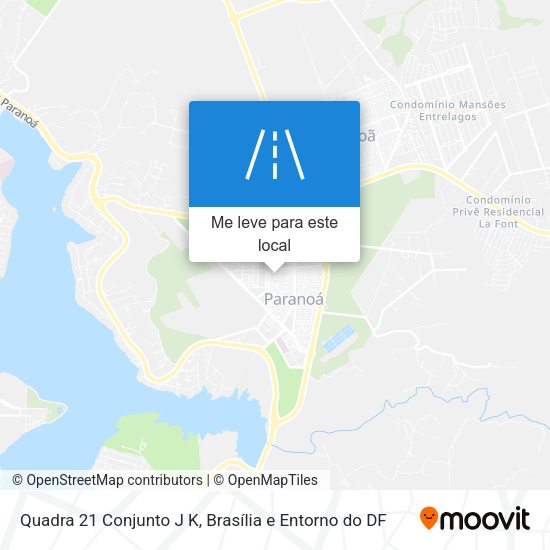 Quadra 21 Conjunto J K mapa