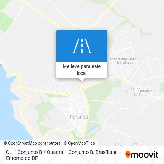 QL 1 Conjunto B / Quadra 1 Conjunto B mapa