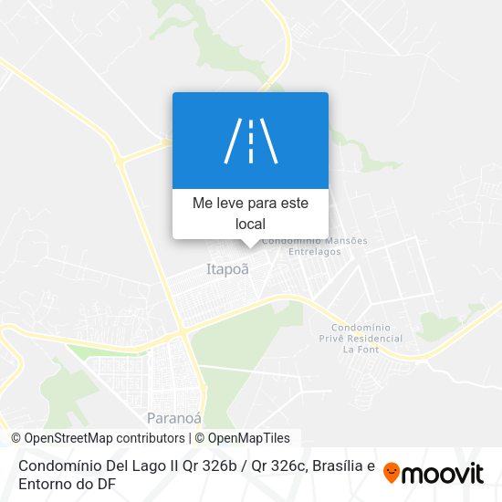 Condomínio Del Lago II Qr 326b / Qr 326c mapa