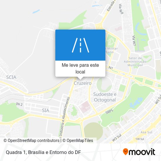 Quadra 1 mapa