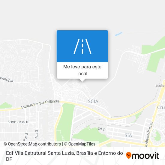 Edf Vila Estrutural Santa Luzia mapa