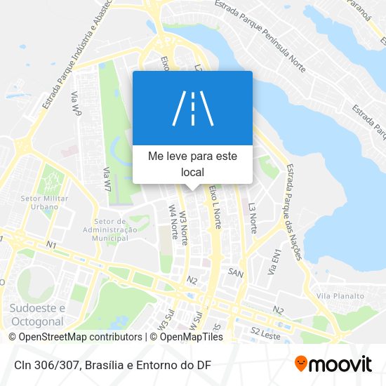 Cln 306/307 mapa