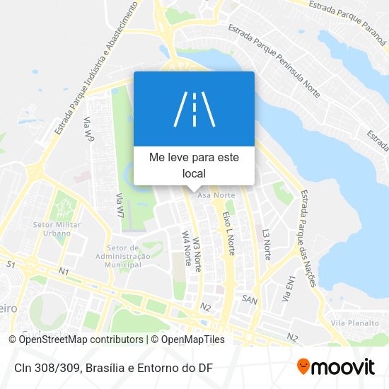 Cln 308/309 mapa