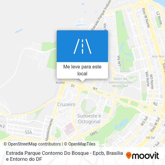 Estrada Parque Contorno Do Bosque - Epcb mapa