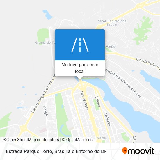 Estrada Parque Torto mapa