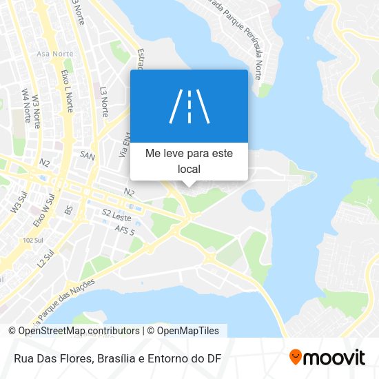 Rua Das Flores mapa