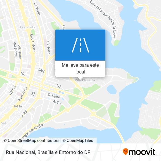Rua Nacional mapa