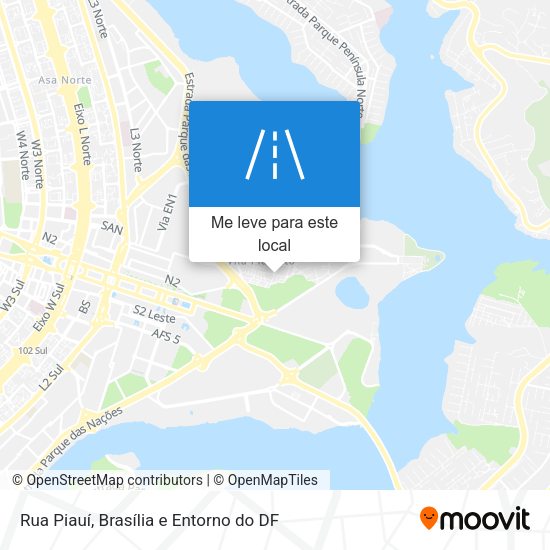 Rua Piauí mapa