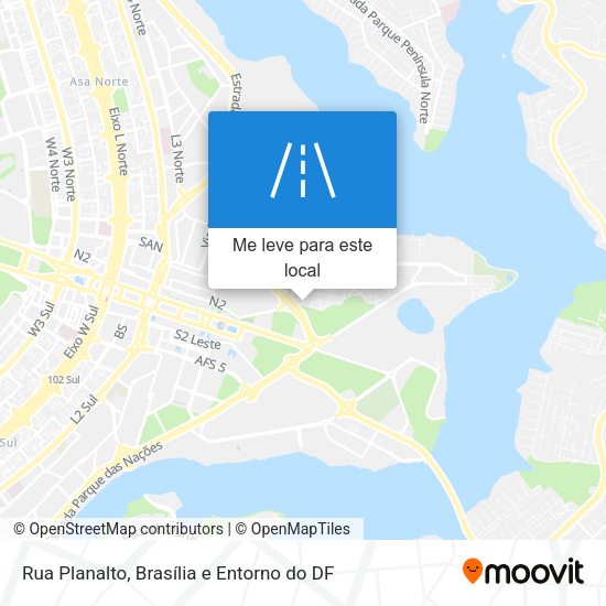 Rua Planalto mapa