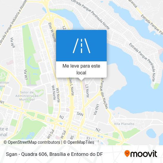 Sgan - Quadra 606 mapa