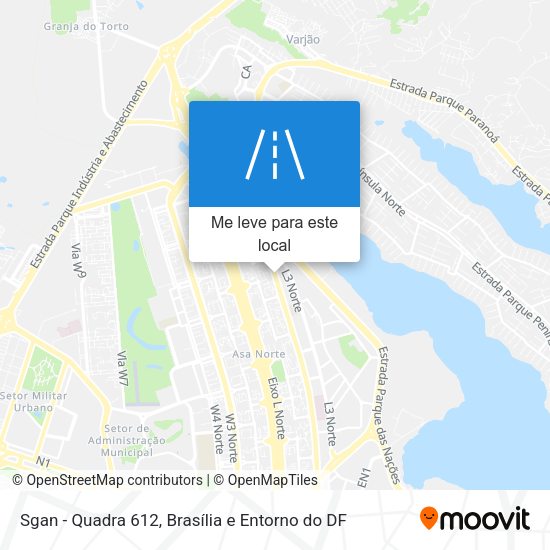 Sgan - Quadra 612 mapa