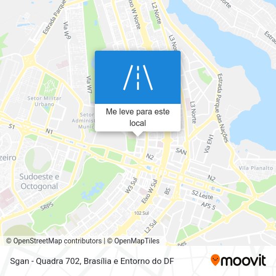 Sgan - Quadra 702 mapa
