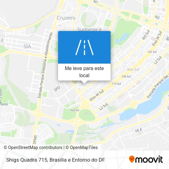 Shigs Quadra 715 mapa