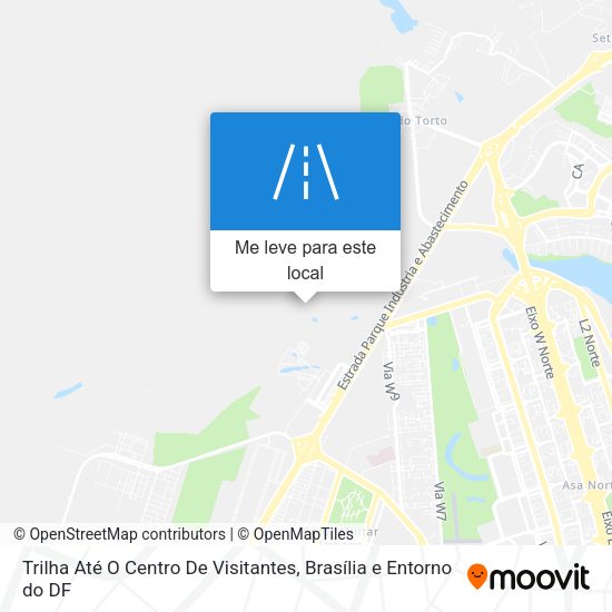 Trilha Até O Centro De Visitantes mapa