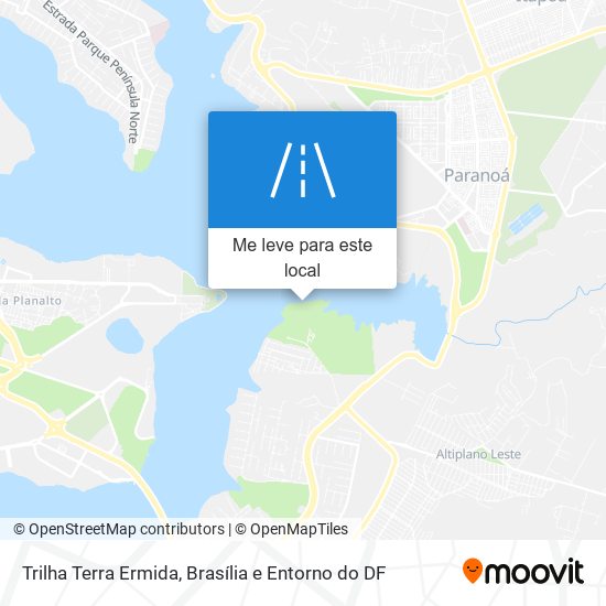 Trilha Terra Ermida mapa