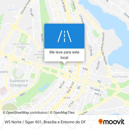 W5 Norte / Sgan 901 mapa