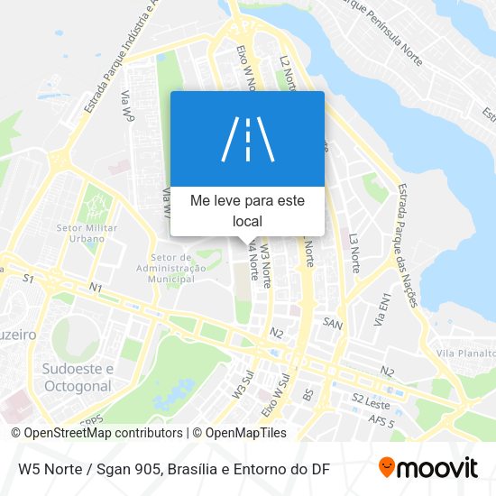 W5 Norte / Sgan 905 mapa