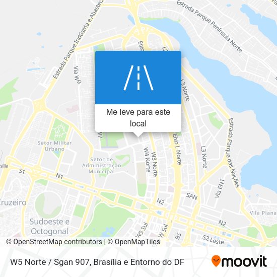 W5 Norte / Sgan 907 mapa