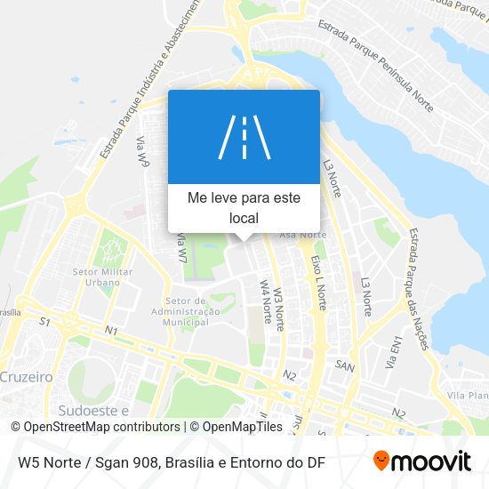 W5 Norte / Sgan 908 mapa