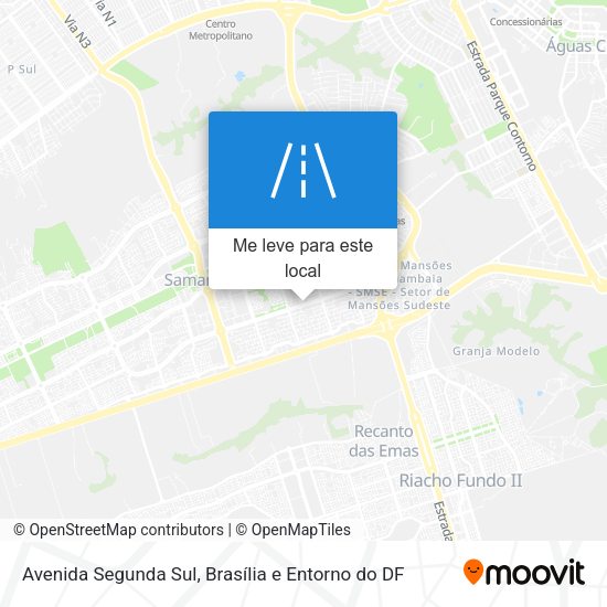 Avenida Segunda Sul mapa