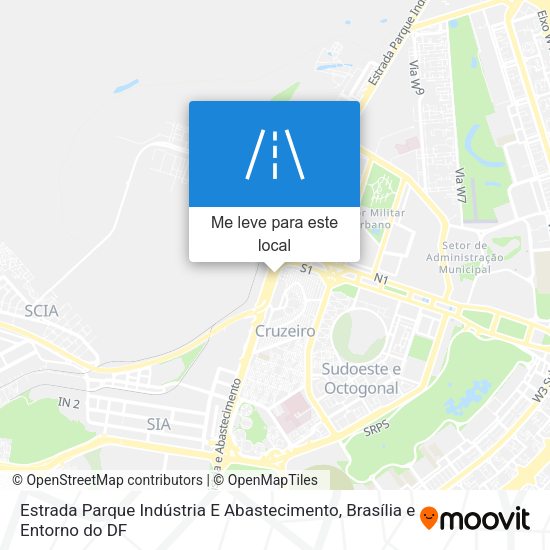 Estrada Parque Indústria E Abastecimento mapa