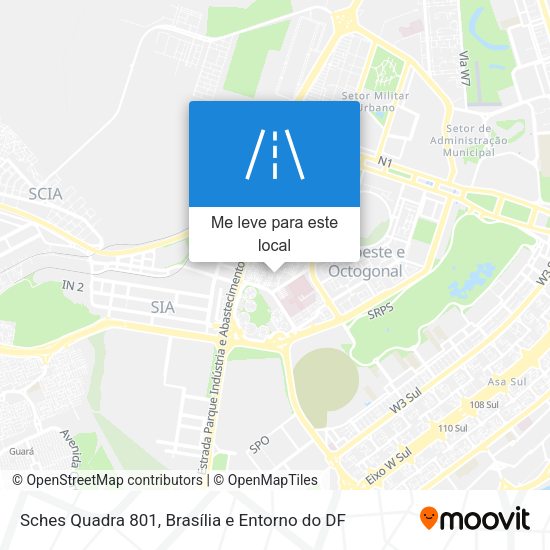 Sches Quadra 801 mapa