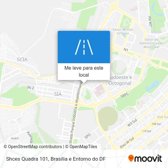 Shces Quadra 101 mapa