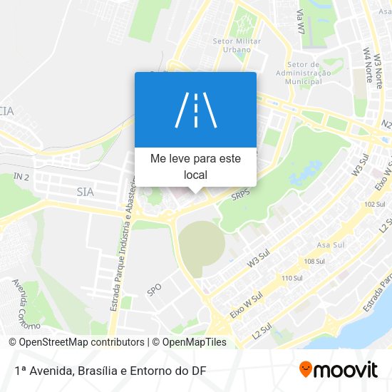 1ª Avenida mapa