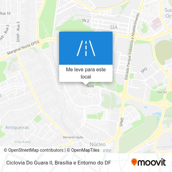 Ciclovia Do Guara II mapa